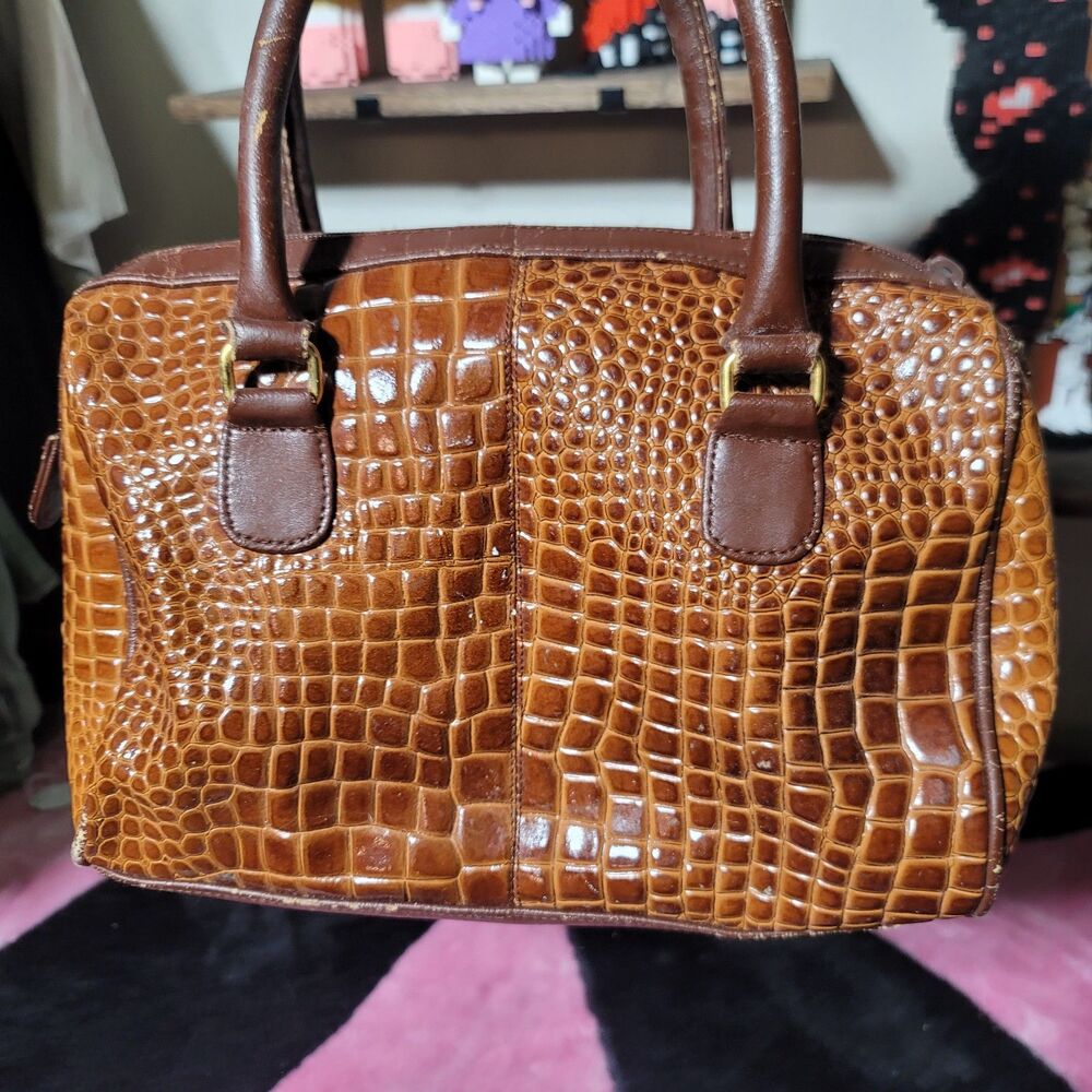 La Covina Split Leather Handbag - image 1